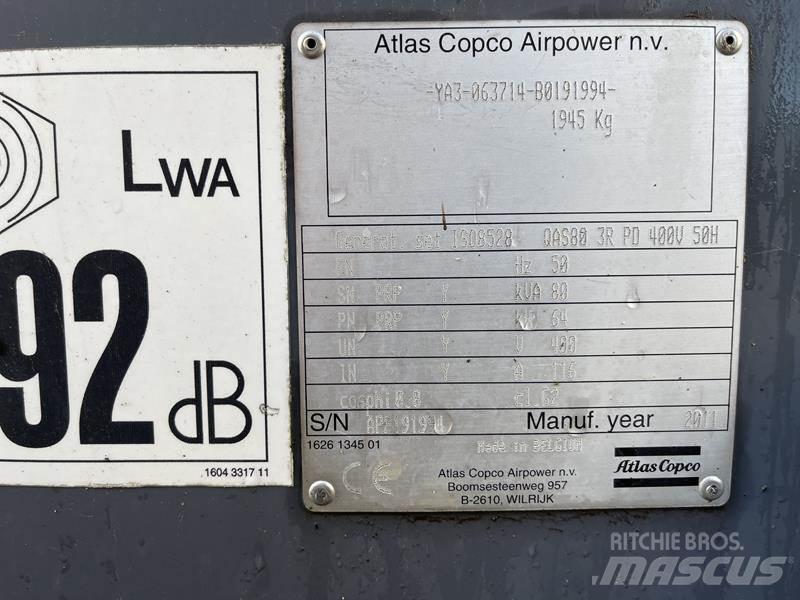 Atlas Copco QAS 80 Générateurs diesel