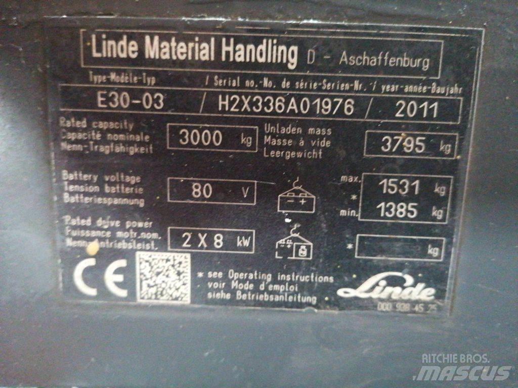 Linde E30-03 Chariots élévateurs électriques