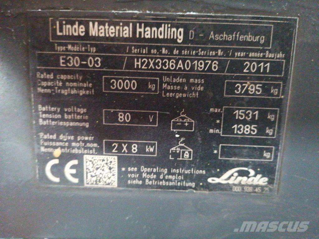 Linde E30-03 Chariots élévateurs électriques