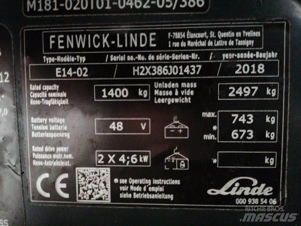 Linde E14-02 Chariots élévateurs électriques