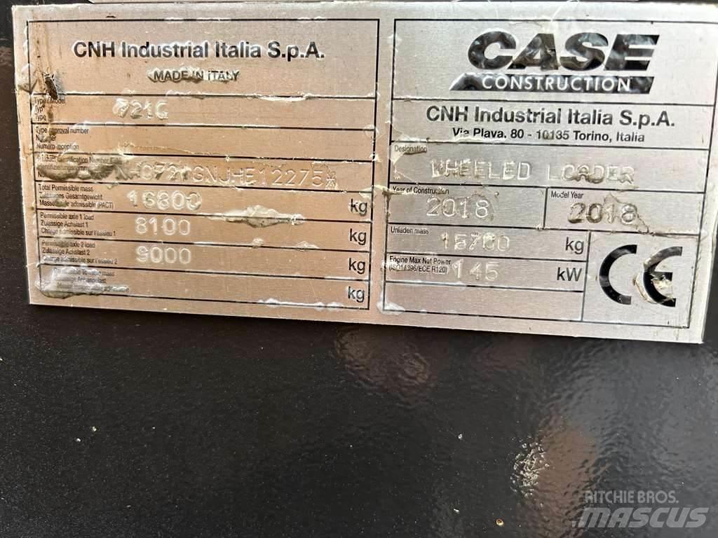 CASE 721G XR Chargeuse sur pneus