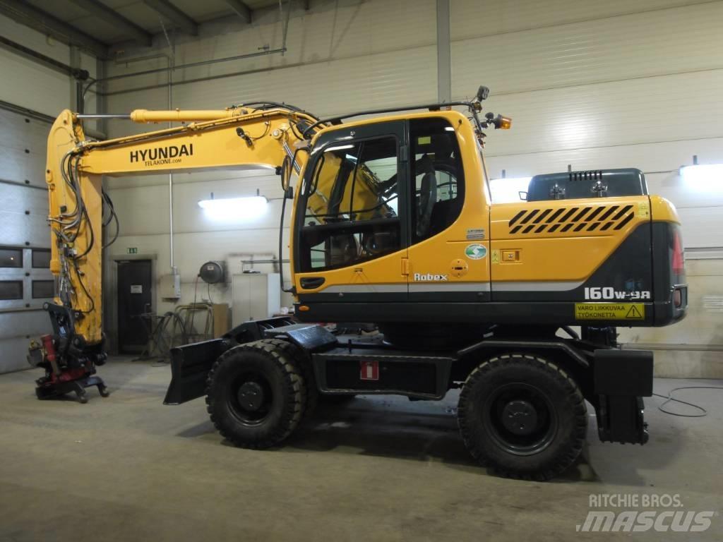 Hyundai R 160 W-9A Pelle sur pneus
