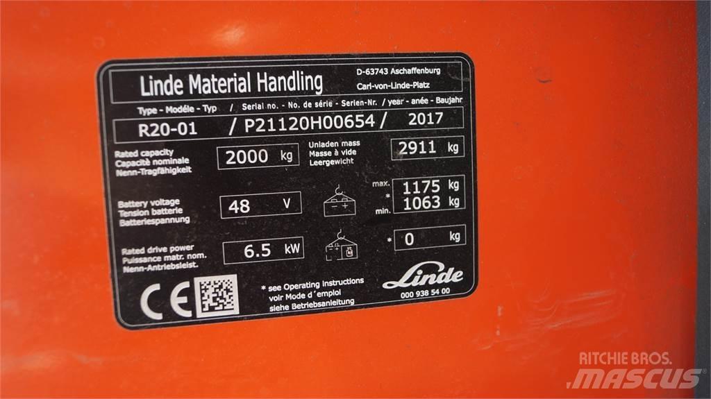Linde R20 Chariot à mât rétractable