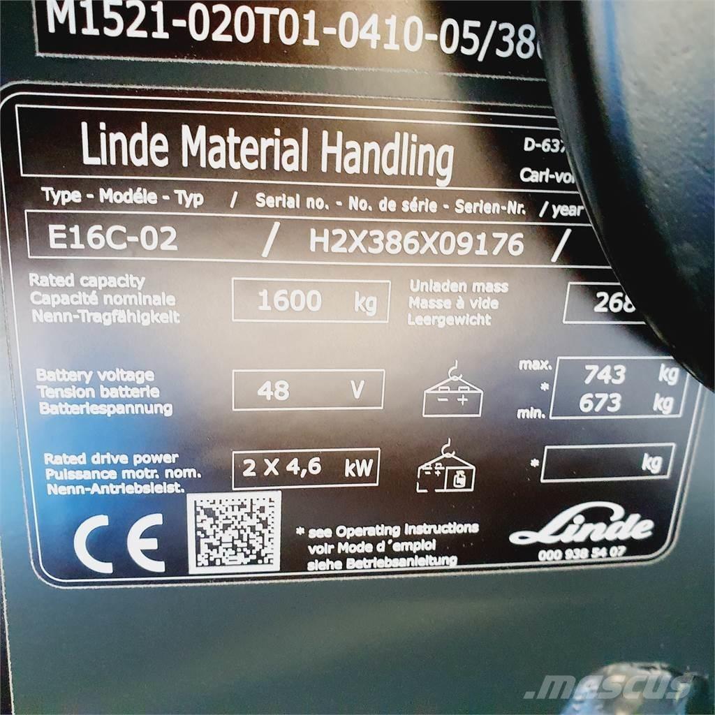 Linde E16C Chariots élévateurs électriques