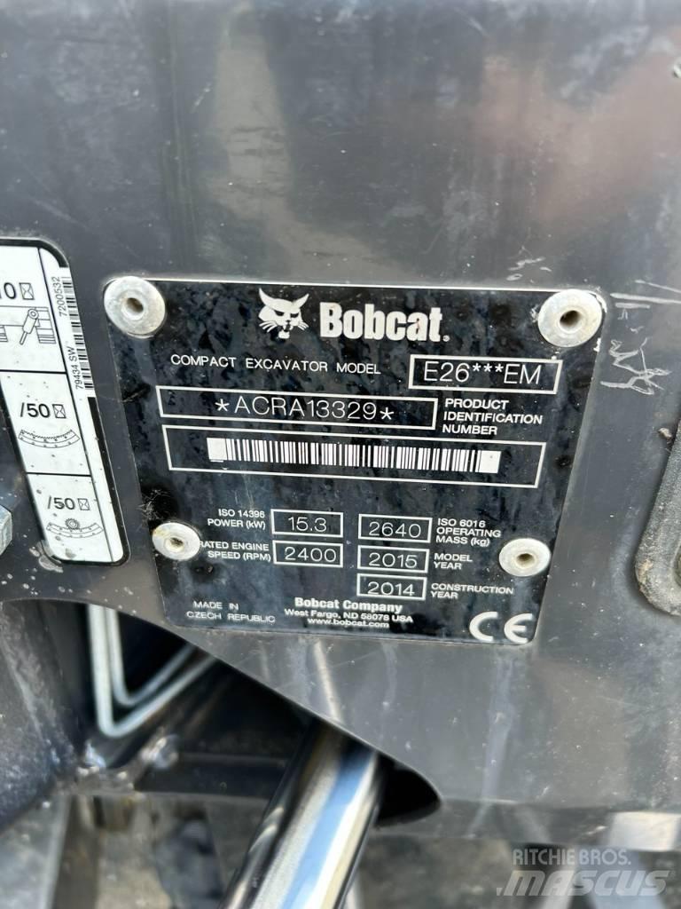 Bobcat E 26 Mini pelle < 7t