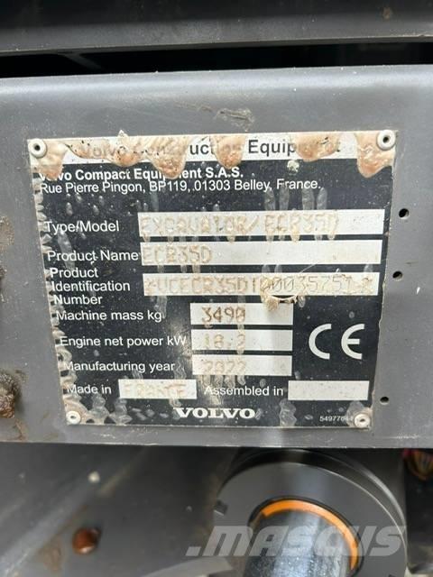 Volvo EC 35 C Mini pelle < 7t