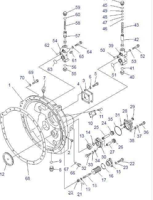 Komatsu D85A-21 Transmission