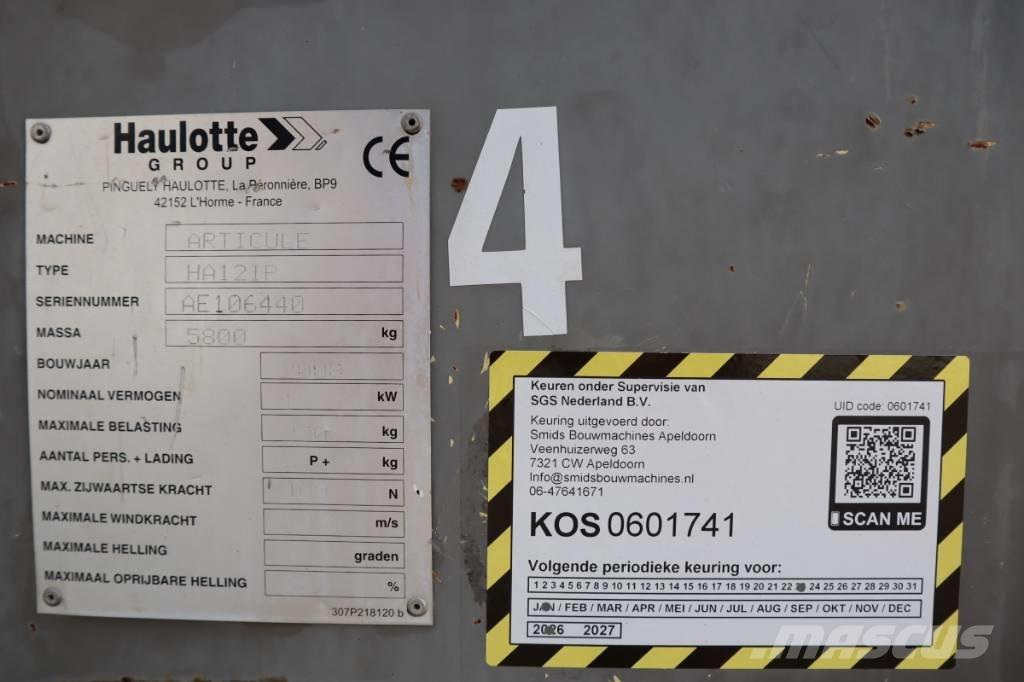 Haulotte HA12IP 2WD Nacelles articulées