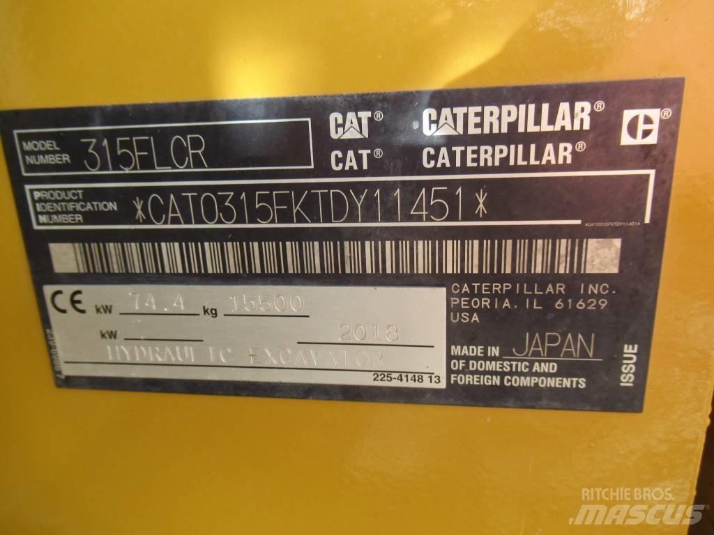 CAT 315F LCR Pelle sur chenilles