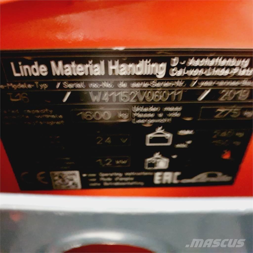 Linde T16 Li-Ion Transpalette accompagnant