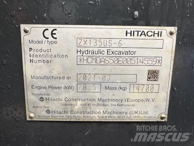 Hitachi ZX 135 US-6 Pelle sur chenilles