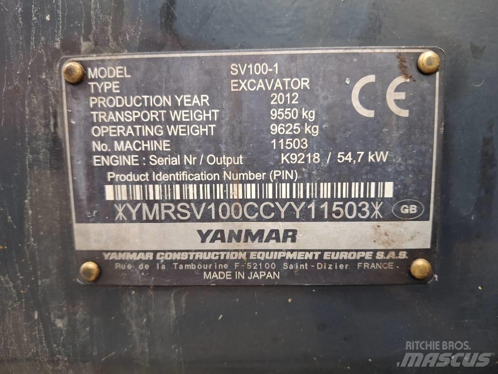 Yanmar SV 100-1 Mini pelle 7t-12t