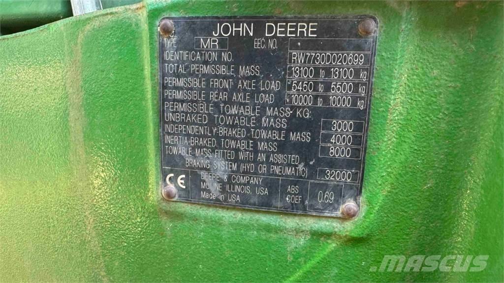 John Deere 7730 Tracteur