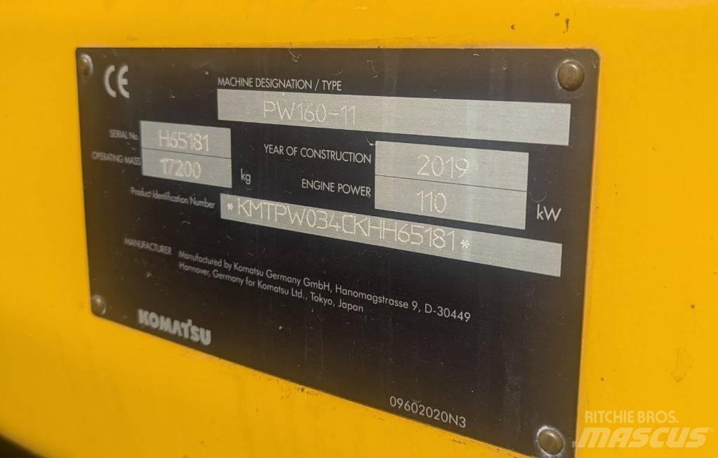 Komatsu PW160-11 Pelle sur pneus