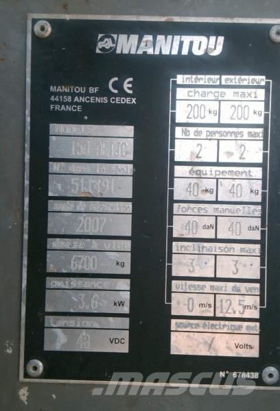 Manitou 150 AETJC Nacelles articulées