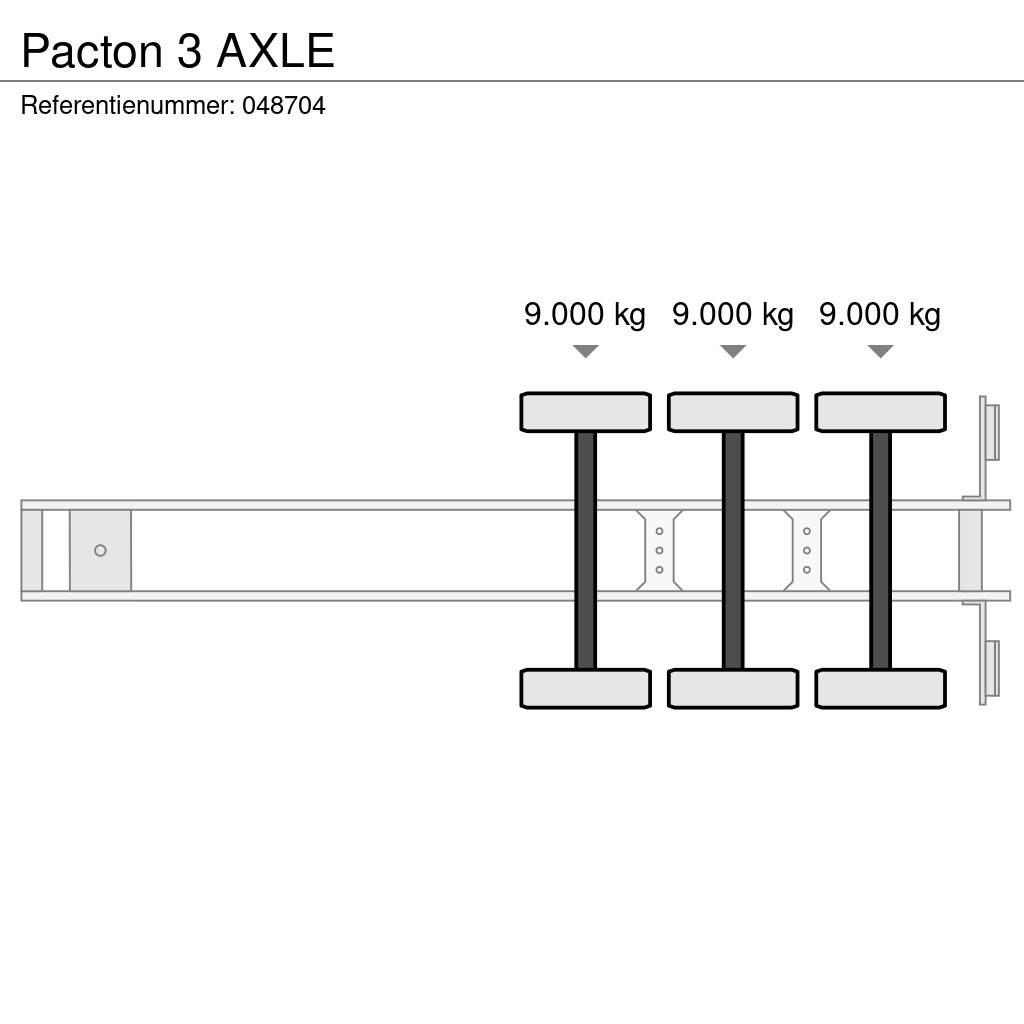 Pacton 3 AXLE Semi remorque porte container