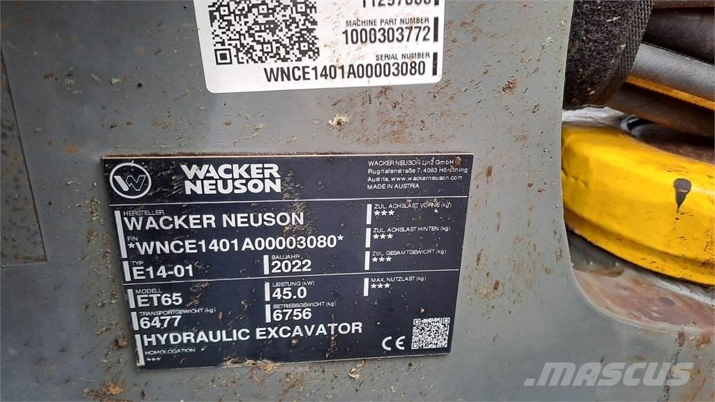 Wacker Neuson ET65 Pelle sur chenilles