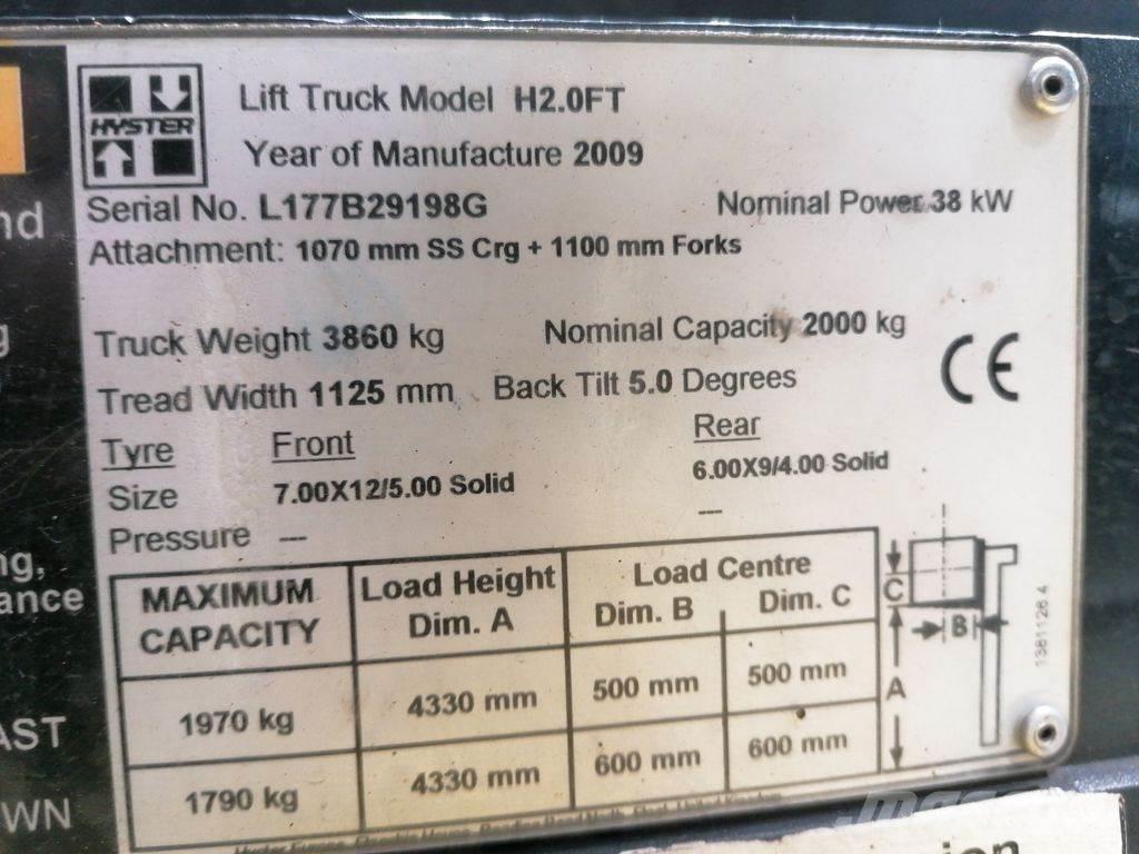 Hyster H2.0FT Chariots GPL