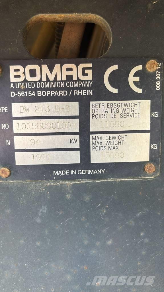 Bomag BW 213 D-3 Rouleaux monocylindre