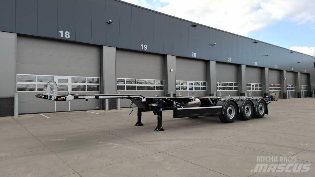 D-tec Portmaster Semi remorque porte container