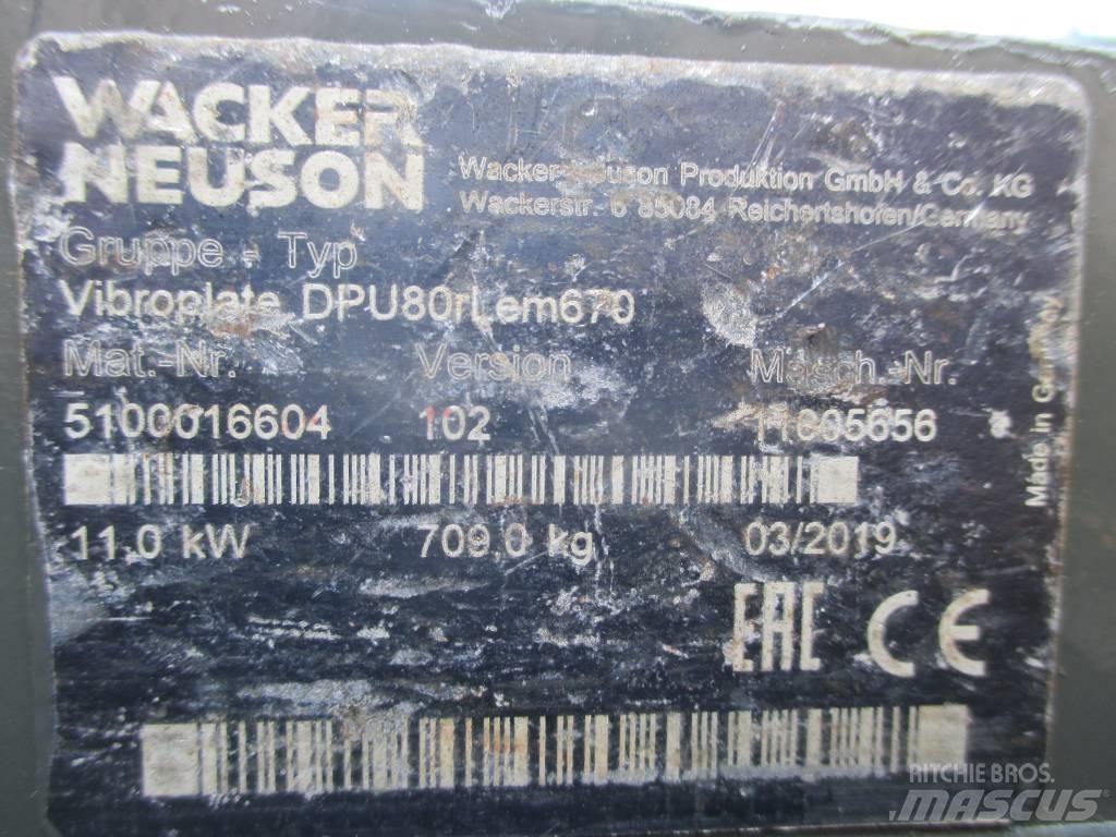 Wacker Neuson DPU 80 Plaque vibrante