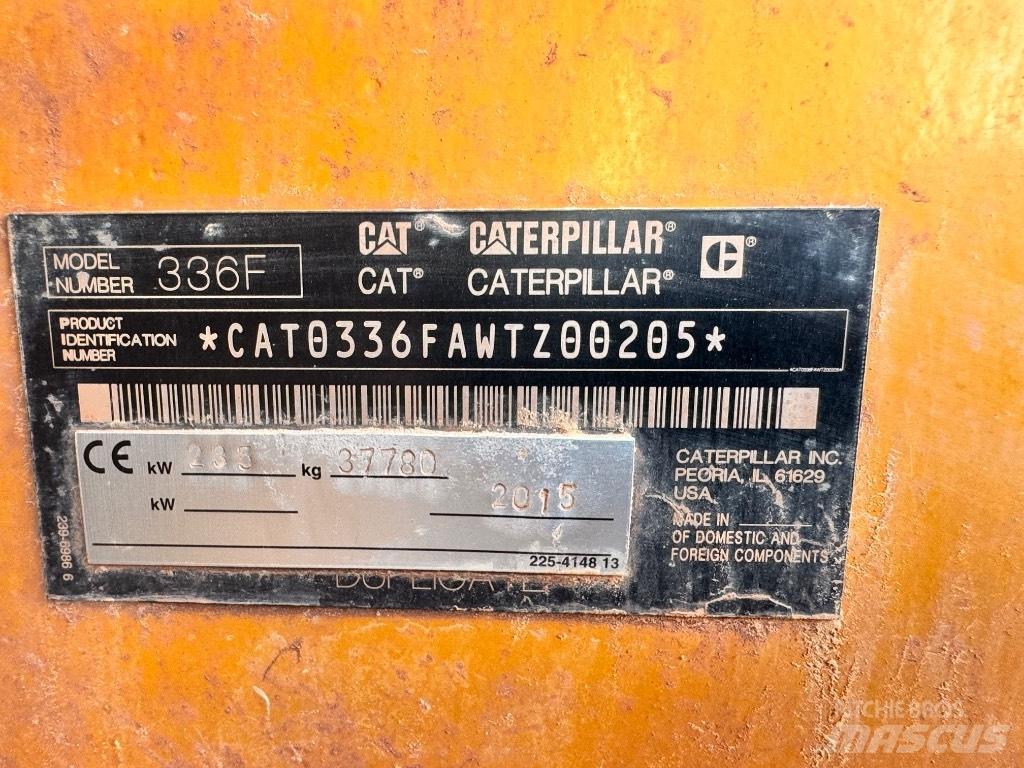 CAT 336 F L Pelle sur chenilles