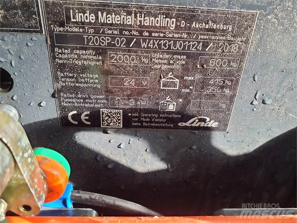 Linde T20SP kurz Transpalette accompagnant