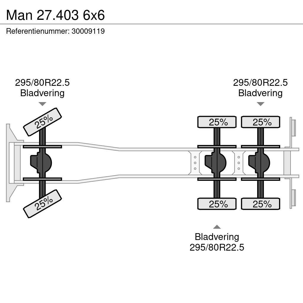 MAN 27.403 6x6 Châssis cabine