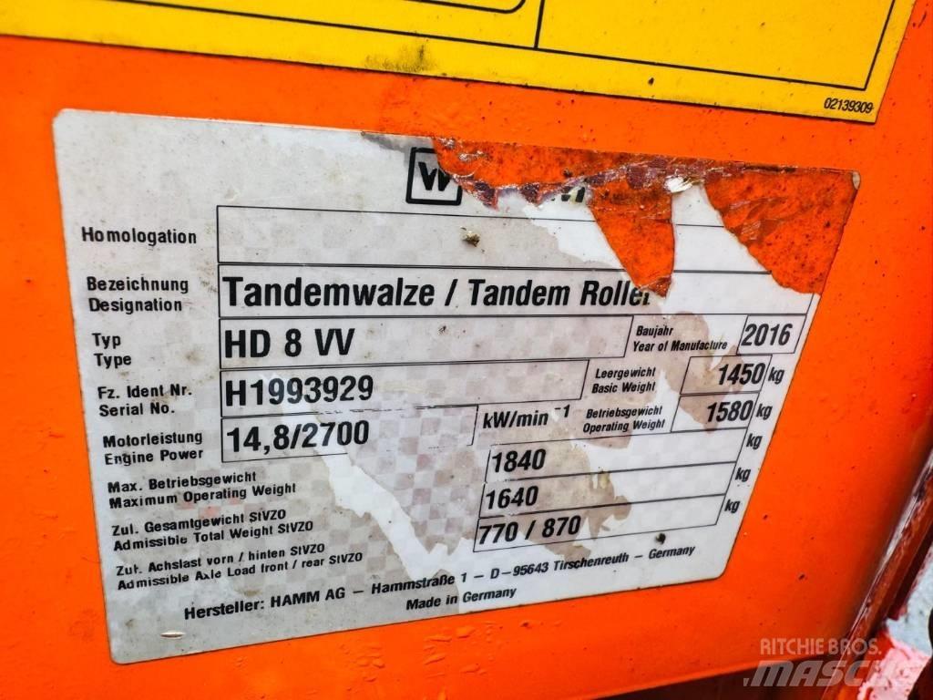 Hamm HD 8 VV Rouleaux tandem