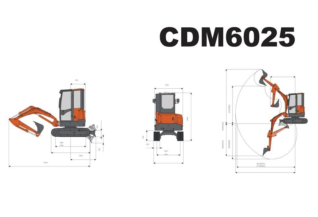 Lonking CDM6025 Mini pelle < 7t