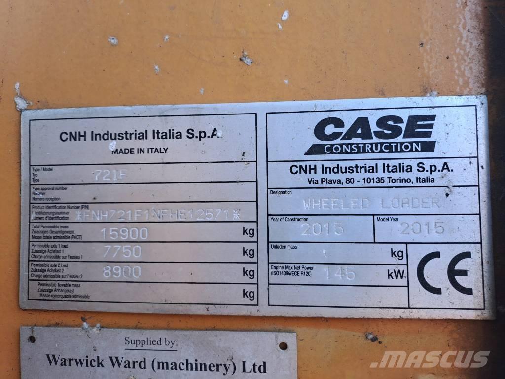 CASE 721 F XR Chargeuse sur pneus