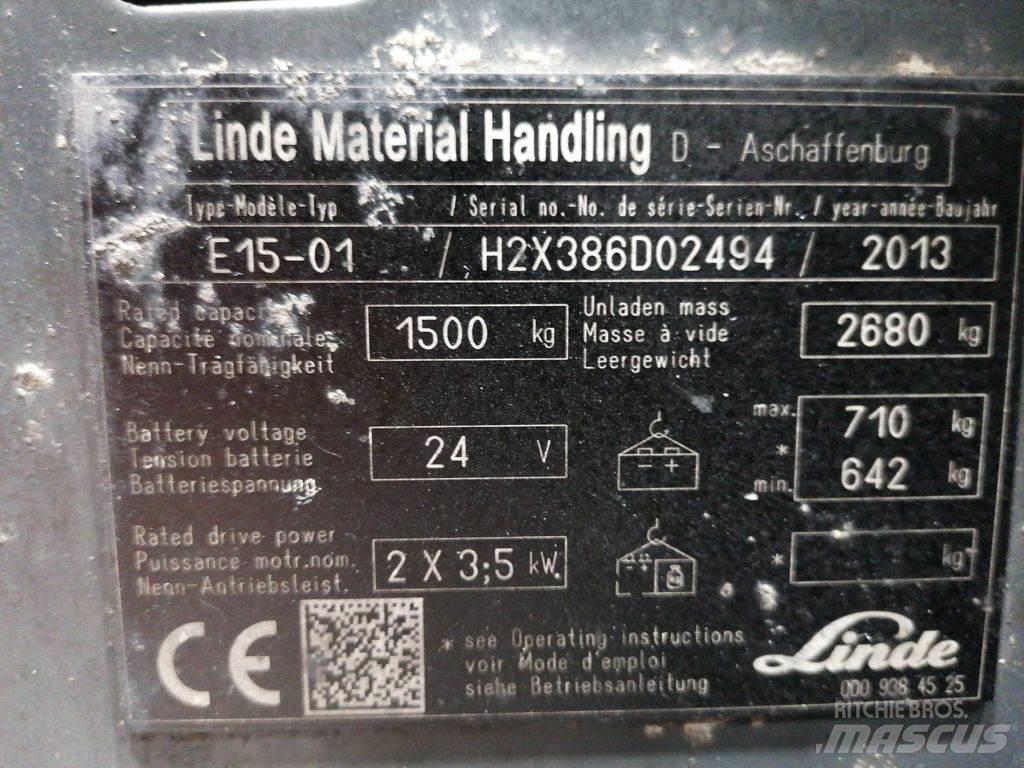 Linde E15-01 Chariots élévateurs électriques