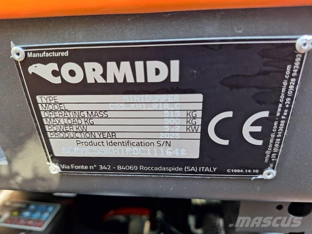 Cormidi C60 and C55 Tombereau sur chenilles