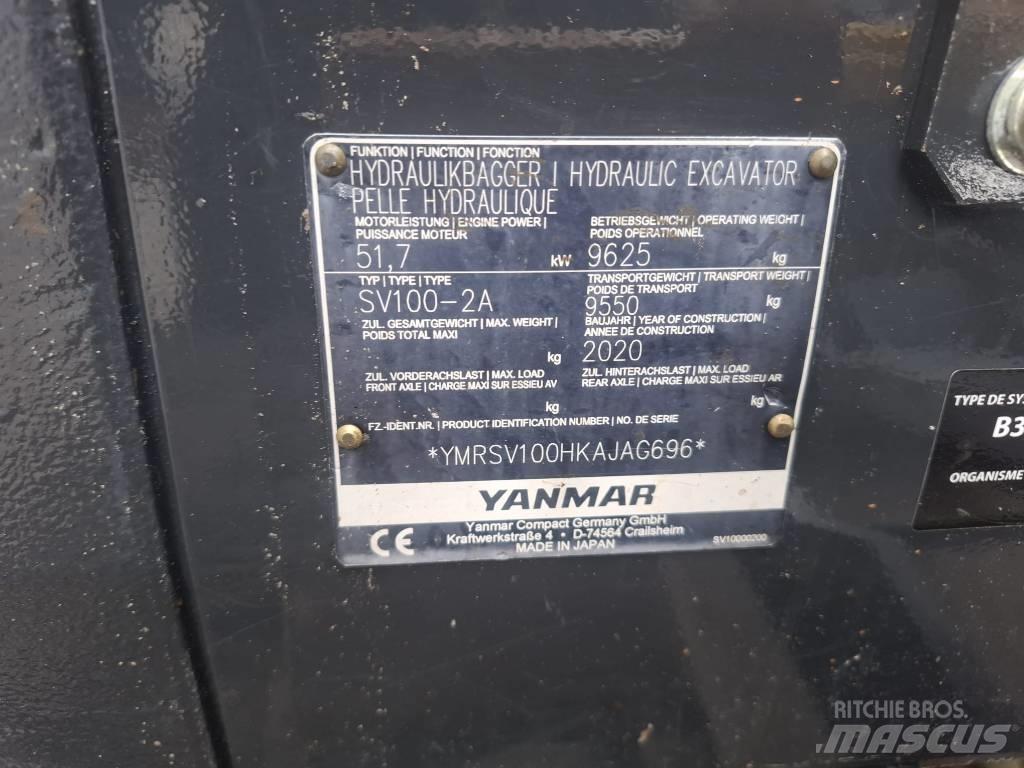 Yanmar SV 100-2A Mini pelle 7t-12t