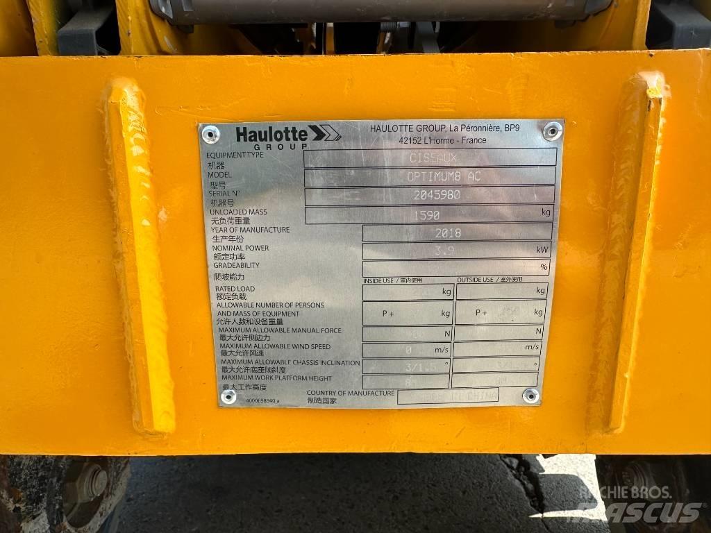 Haulotte OPTIMUM 8 Nacelle ciseaux