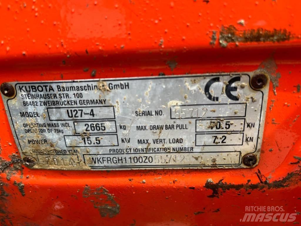 Kubota U 27-4 Mini pelle < 7t