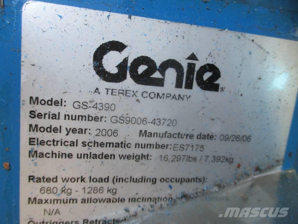 Genie GS 4390 RT Nacelle ciseaux