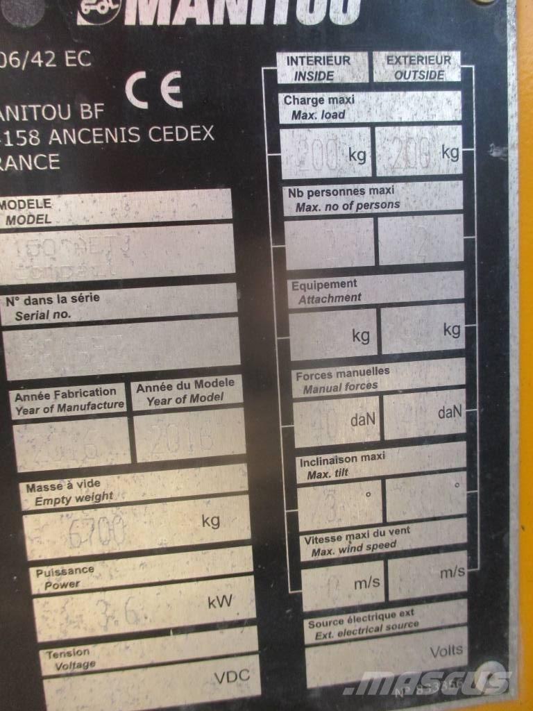 Manitou 150 AET JC Nacelles articulées