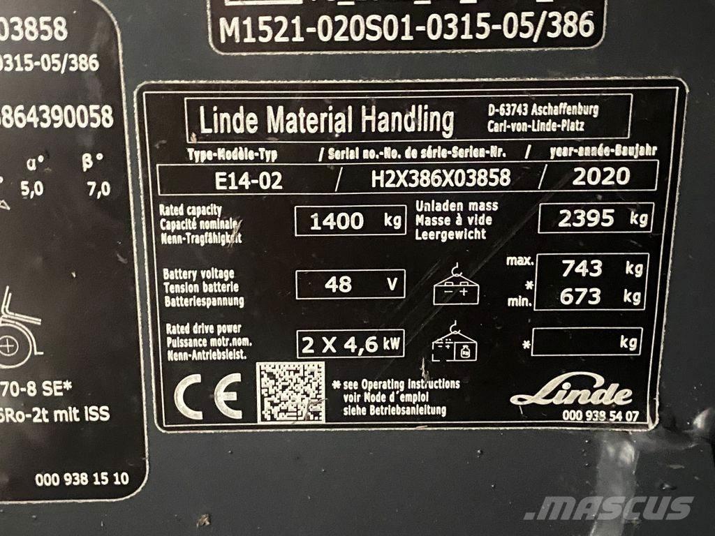 Linde E14-02 Chariots élévateurs électriques
