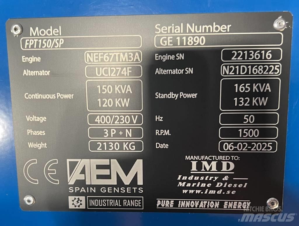 FPT 150/SP Générateurs diesel