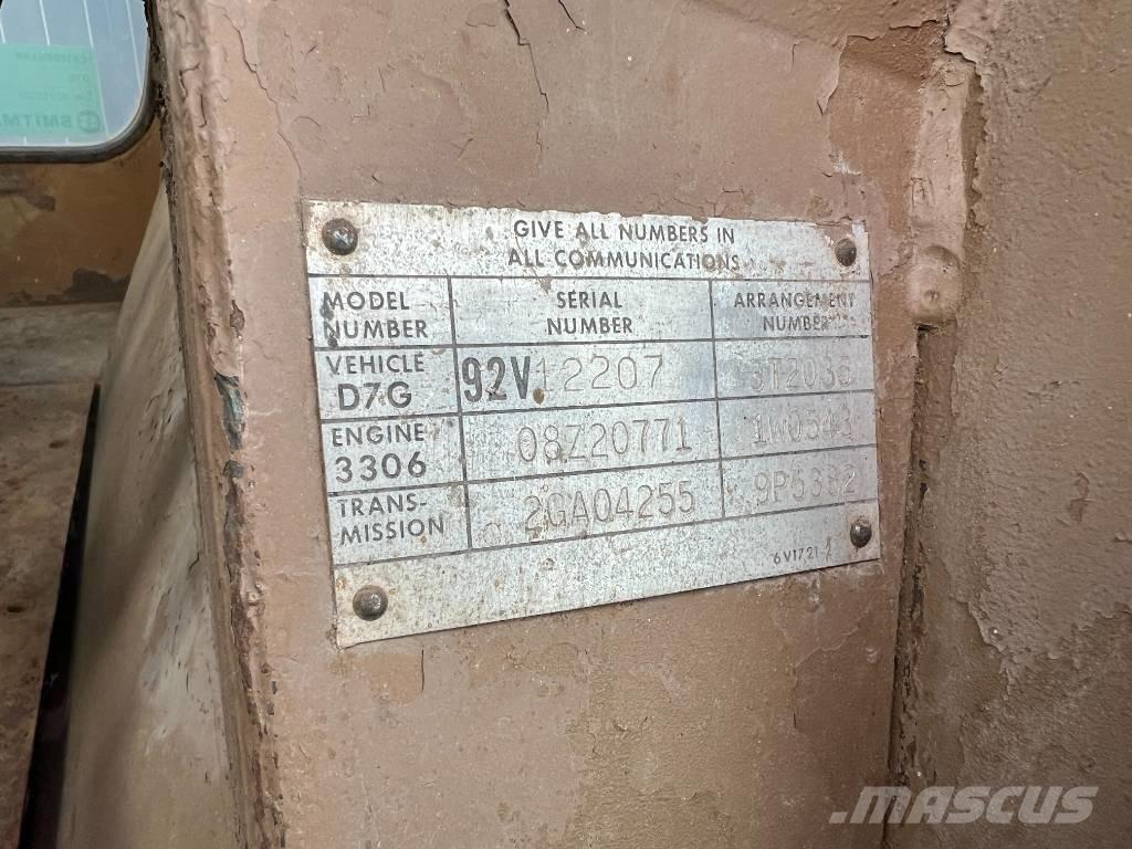 CAT D7G Bouteurs sur chenilles