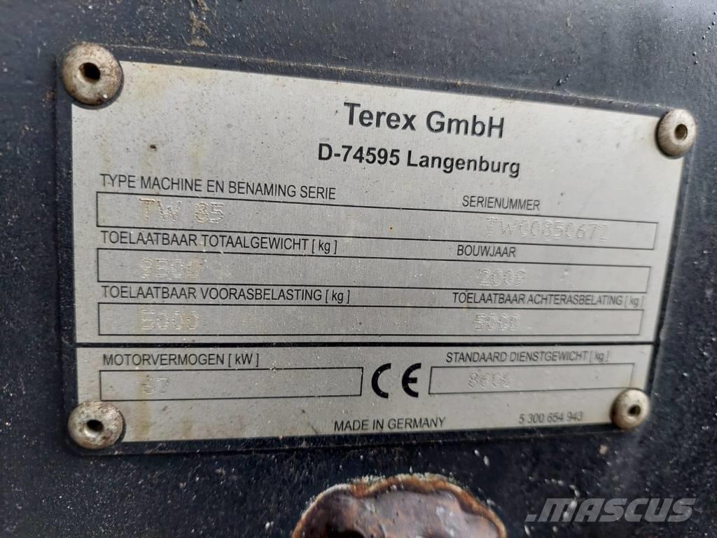 Terex TW 85 Pelle sur pneus