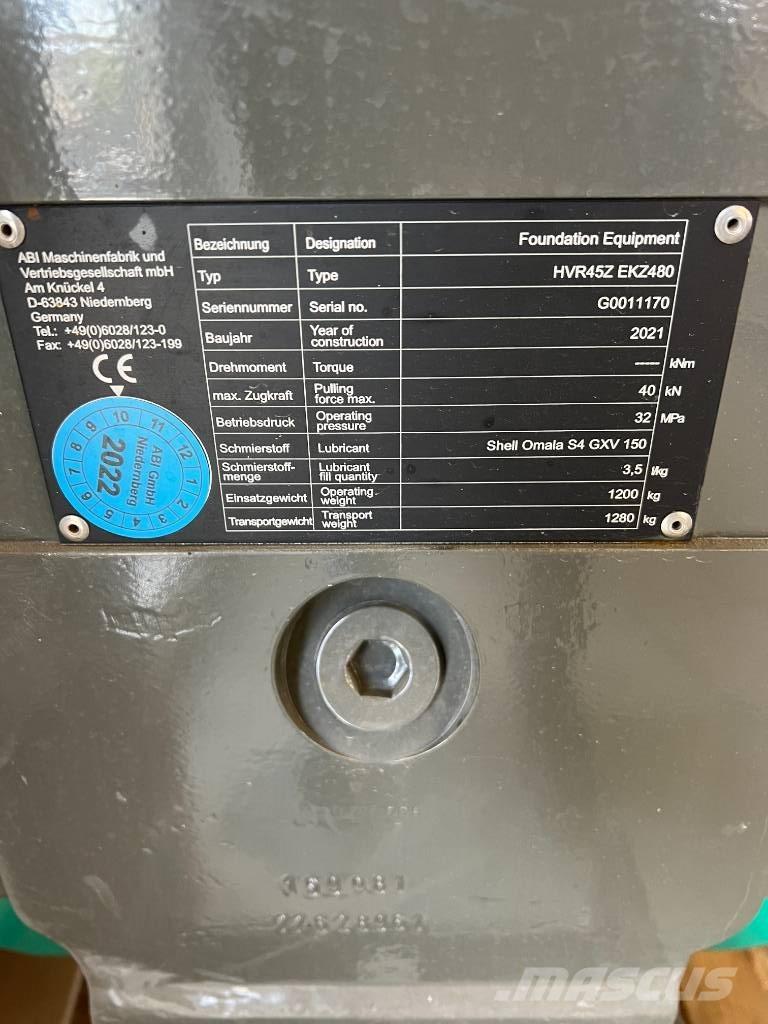 ABI HRV45Z EKZ480 Vibreur hydraulique