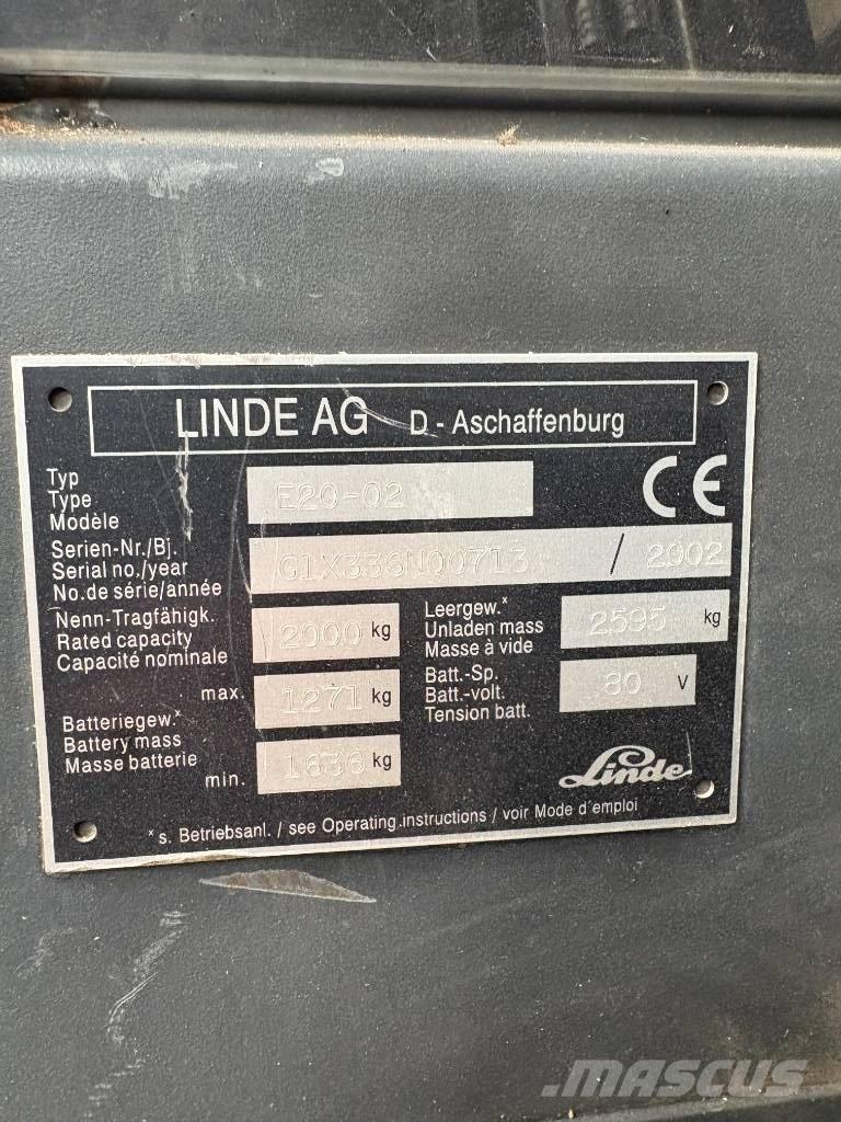 Linde E 20 P-02 Chariots élévateurs électriques