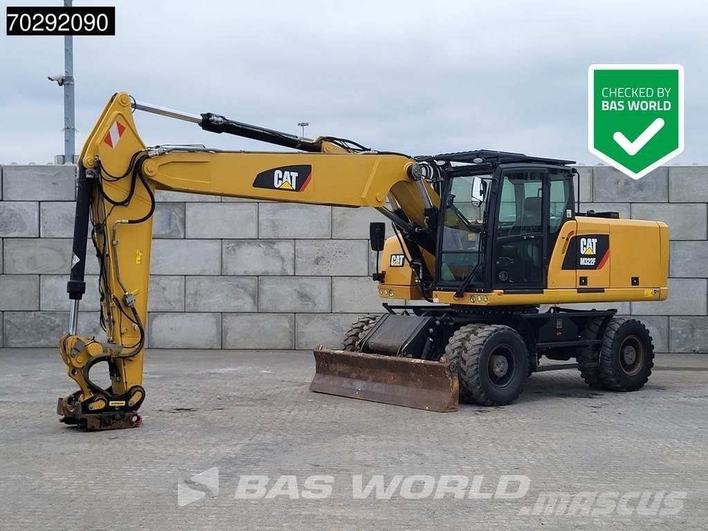 CAT M322 F Pelle sur pneus
