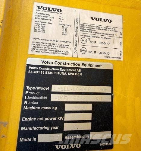 Volvo L 180 H Chargeuse sur pneus