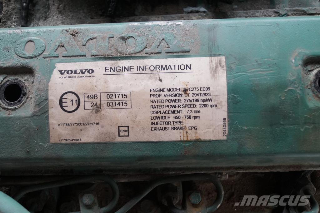 Volvo D7C 275 USED Moteur