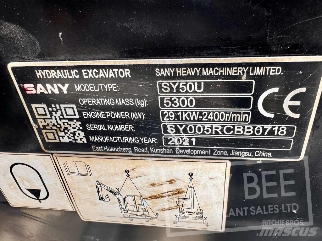 Sany SY 50 U Mini pelle < 7t