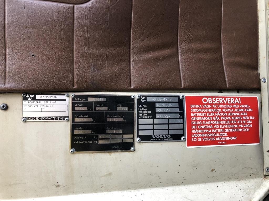 Volvo F85 Autre camion