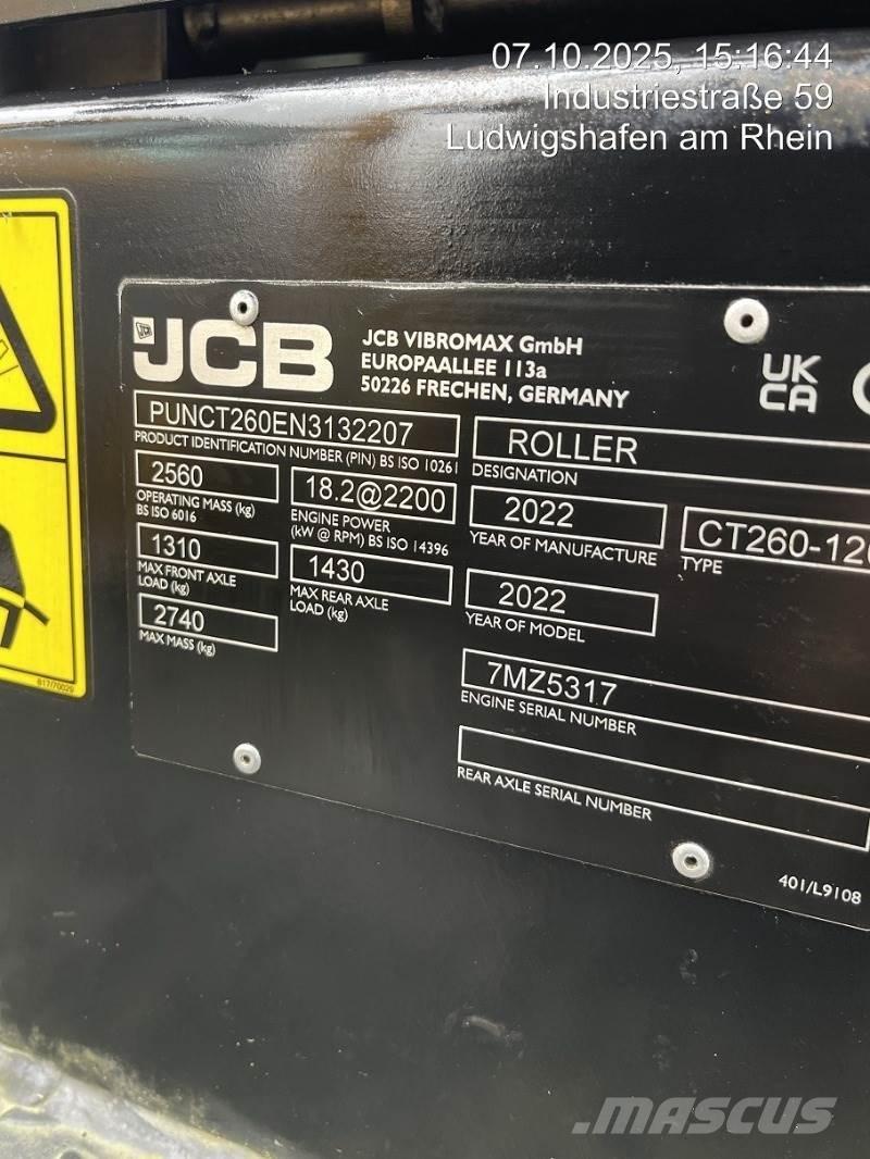 JCB CT260-120 Mini compacteur